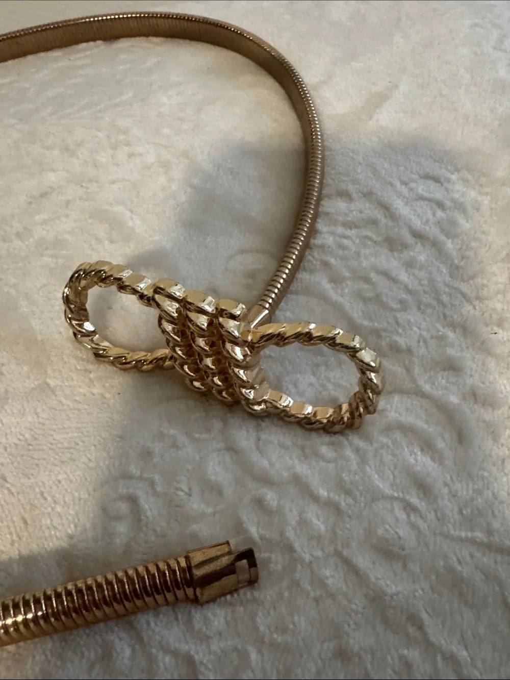 Gold-Tone Chain Snake Belt - Women Accessories